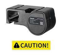 MakeID Cinta de PET para impresora de etiquetas industrial D50 - Negro sobre Amarillo, 50 mm x 8 m, uso interior/exterior, seguridad, gestión de activos, etiquetado eléctrico