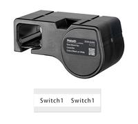 MakeID Cinta de PET para impresora de etiquetas industrial D50 - Negro sobre Blanco, 26 mm x 8 m, uso interior/exterior, seguridad, gestión de activos, etiquetado eléctrico