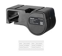 MakeID Cinta de PET para impresora de etiquetas industrial D50 - Negro sobre Blanco, 38 mm x 8 m, uso interior/exterior, seguridad, gestión de activos, etiquetado eléctrico