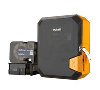 Makeid P31 - Juego de etiquetadora industrial, impresora portátil Bluetooth con etiqueta de 0.7 pulgadas de ancho x 26.6 pies de largo (blanco y amarillo), máquina de etiquetado de cables y cables