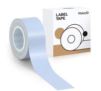 MakeID Q1 E1 - Cinta de etiquetas, 16 mm x 4 m, recargas impermeables laminadas adhesivas personalizadas para oficina, casa, etiquetas adhesivas térmicas de repuesto