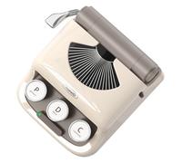 Makeid Q1 Etiquetadora, Impresora Etiquetas Autoadhesivas Bluetooth, Etiquetadora Adhesivas Retro con Caja de Regalo （Beige）