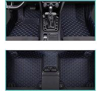 MaKeMoney Alfombrillas Coche para LYNK CO 01 2021 2022 2023(LHD), Cuero Cobertura Completa Protección Alfombrillas Antideslizante Alfombras Accesorios, D/Black Blue