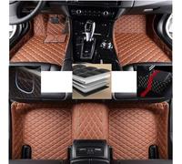 MaKeMoney Alfombrillas Coche para Sko-da Superb 2008-2013(LHD), Cuero Cobertura Completa Protección Alfombrillas Antideslizante Alfombras Accesorios, F/Brown