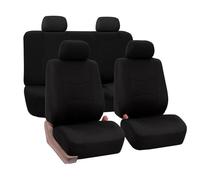 MaKeMoney Coche Fundas Asientos para V-W T6 California 2016-2025, Cómodo Transpirable Delanteros Traseros Seat Cover Interior Accesorios, B/Black