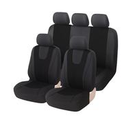 MaKeMoney Fundas Asientos Coche para Renault Captur 2013-2025, Delanteros Y Traseros Cómodo Juegos De Cubreasientos Accesorio,C/Black