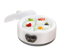 Maker de yogurt, fabricante automático de yogurt - Máquina de olla de yogurt de 5 tazas reutilizables con tapa - Contenedores de yogur hechos en casa, incubadora de yogurt en casa para hombres y mujer