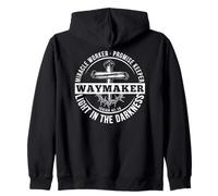 Maker Miracle Worker: La luz, el Camino, la Verdad, Arte AL Reverso Sudadera con Capucha