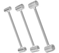 Makerfire Llave de ajuste de espacio de bisagra, herramienta de reparación de bisagras de puerta de 14-19 mm, llave ajustable para perno redondo, calibre estándar, herramienta de ajuste de bisagra de