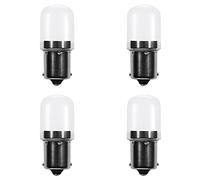 Makergroup Bombilla LED BA15S S8 SC de bajo voltaje de 12 V CA/CC, base de contacto único, 1156 1141, blanco cálido, 2700 K-3000 K, para iluminación de paisaje al aire libre, iluminación de camino