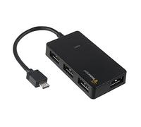 MakerSpot Micro USB OTG Hub para Raspberry Pi Zero 4 puertos de alta velocidad de sincronización y extensión adaptador también funciona con Android Tablet Raspbian Jessie Linux