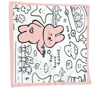 Makeup Bag Cloth, Adhesive Lens Protective Cloth, 19.69x19.69 Inches Multi Functional Protection, Lay Flat Design, Folding Cosmetic Wrap for Electronics, Camera, Travel and Storage