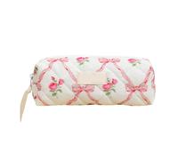 Makeup Bag - Cosmetic Bags | Travel Cosmetic Case | Aesthetic Floral Makeup Pouch | Large Brush Holder Make Up Case with Zipper | Toiletry Make up Storage Travel Organizer for Business Trip Travel