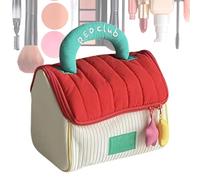 Makeup Bag for Travel, House Shaped Toiletry Shower Pouch, Makeup Organizer, Lightweight Shampoo Cosmetic Pack, Home and Business Trips, Sturdy Design, 7.09x7.09x5.91 Inches