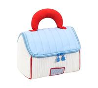 Makeup Bag, House Shape Cosmetic Organizer, Handheld Storage Pouch, Toiletry Holder Design, Ideal for Road Trip, Birthday, Business, Outdoor, Gym, Women, Girls, Blue, Green