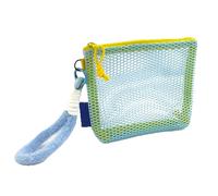 Makeup Bag, Makeup Travel Organizer, Nylon Aesthetic Clear Cosmetic Net Pocket, Lightweight Durable Design for Daily Use, Perfect for Car Gym Honeymoon Vacation Hiking Dorm Hotel, 4x15x12cm