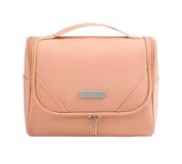 Makeup Bag Mujeres y NiñAs, Estuche para Brochas de Maquillaje, Diseño de Amplia Apertura Que Permite Ver el Contenido un Vistazo, Múltiples Bolsillos Internos(Pink)