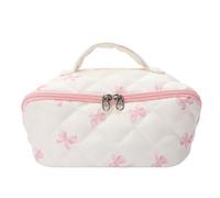 Makeup Bag - Organizador de 8,46 pulgadas, color rosa y gran capacidad para viajar, almacenamiento diario con función de pincel, bolsa cosmética para la escuela, oficina, luggage Toiletry Skin Care
