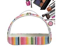 Makeup Bag Organizer - 8.27x11.42x3.94in Large PVC Cosmetic Bag, Travel Storage, Bright Durable Material, Lightweight Portable Design | Multi-Purpose Makeup Organizer for Travel Business Gym Vanity Co