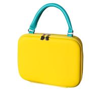 Makeup Bag, Portable Cosmetic Organizer, 9,45 x 3,15 x 7,09 pulgadas Travel Storage Pouch, Flexible Compartments, Lightweight Makeup Case for Gym, Office, Outdoor, Family and Gifting Use, amarillo, Se