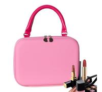 Makeup Bag, Portable Cosmetic Organizer, 9,45 x 3,15 x 7,09 pulgadas Travel Storage Pouch, Flexible Compartments, Lightweight Makeup Case for Gym, Office, Outdoor, Family and Gifting Use, rosa, Se