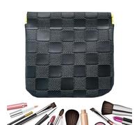 Makeup Bag - Small Makeup Bag 12x12cm | Travel Màkeup Bàg | Automatic Closure Necklace Storage - Portable Toiletry | For Women Girls Ladies Wives Busy Professionals Travel Brides Gym Wedding Beach Vac