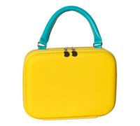 Makeup Bag, Small Makeup Bag, Portable Storage Solution, Flexible Compartment Organizer, Lightweight Sturdy EVA Material, Family Friends Outdoor Gym Travel Must-Have, amarillo, Se référer au