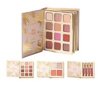 Makeup Book Palette - Eyeshadow Color Kit 12 Shades, Blush Face Palette Set, Liquid Lipstick Beauty Collection, Portable Travel Cosmetic Kit | For Women Travel Beauty Party Daily Face Eye Lip Look