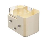 Makeup Box Organizer, Cosmetic Storage Organizer, Removable Bin with Adjustable Dividers and Drawer, Ideal for Office, Vanity, Bathroom, Desk, Sink, Home Organization, .48x9.06in