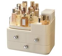 Makeup Box, Storage Case, 11,22 x 7,48 x 9,06 pulgadas, Vanity Drawer Holder, Removable Bin Divider Container, Multi Compartment Makeup Rack for Bathroom, Office, Desk, Sink, Bedroom, Living Room