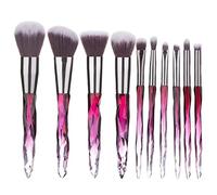 Makeup Brush 10 Pieces Professional Makeup Brush Set Cosmetics Blush Foundation Brush Eye Shadow Lip Brow Makeup Brush Set (Color : B Size : Suit)