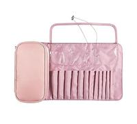 Makeup Brush Bag Pouch - Makeup Brush Rolling Case, Cosmetic Bag Organizer, Waterproof Cosmetic Brush Case, Portable Roll Up Brush Storage Bag, Cosmetic Organizers, Makeup Brush Organizer Rolling Bags