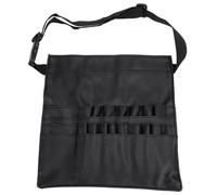 Makeup Brush Belt Professional Small Portable Foldable Cosmetic Pouch Tool Storage Bag PU Leather with Artist Strap for Makeup Artists Photo Studios