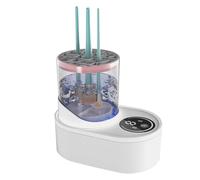 Makeup Brush Cleaner, Portable Cosmetic Brush Cleaner, Paint Brush Cleaner Machine, Multifunctional Brush Cleaner, Cleaning Tool for Brushes, Cosmetic Brush Cleaning Machine for Home, Studio, Travel