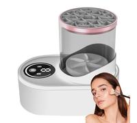 Makeup Brush Cleaner, Portable Cosmetic Paint Brush Cleaner Machine, Multifunctional Brush Cleaner, Cleaning Tool for Home, Studio, Travel, Efficient Makeup Brush Cleaning for All Brush Types