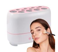 Makeup Brush Dryer, Powder Puff Dryer, Usb Charging Fast Drying Machine, Constant Temperature and Even Heating, Compact Size for Beauty Tools, 18.5x8.5x12.8cm 365g White Pink