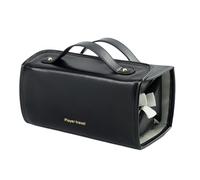 Makeup Brush Holder, Cosmetic Bags with Compartments, 9.84x4.72x4.72 Inches Leather Portable Toiletry Bag, Travel Organizer, Ideal for Lipstick, Lip Gloss, and Beauty Neccessity
