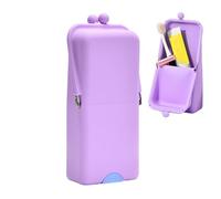 Makeup Brush Holder Cosmetic, Storage Suction Base Aid, Portable Toiletry Bag Tool with Smooth Texture, Sleek Radiant Accessory with Modern Style, Beauty Solution for Women Girls Travelers