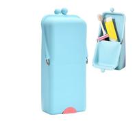 Makeup Brush Holder Cosmetic, Storage Suction Base Aid, Portable Toiletry Bag Tool with Smooth Texture, Sleek Radiant Accessory with Modern Style, Beauty Solution for Women Girls Travelers Artists