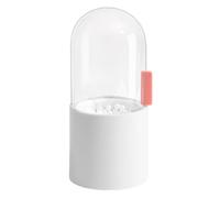 Makeup Brush Holder with Lid, Dustproof Cosmetic Display Case, ABS Material, Large Storage Space, Makeup Brushes Storage Organizer for Women, Vanity and Bathroom, 22.35 x 10.35 x 10.35cm
