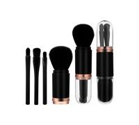Makeup Brush - Not Specified - 4 in 1 - Retractable - Portable - Black