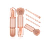 Makeup Brush Set - Not Specified - 4 in 1 - Portable - Pink - Convenient for Travel