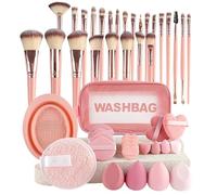 Makeup Brush Set, Professional Beauty Tool Kit, Soft Bristle Cosmetic Brushes, with Storage Bag, Multi-Purpose Brushes for Travel, Studio and Outdoor Use