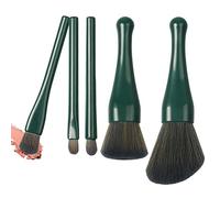 Makeup Brush Set, Travel Retractable Cosmetic Tool, 4,53 x 3,54 x 2,56 pulgadas Professional Applicator Kit for Diseñador, Blush, Lip, Powder, Eyeshadow and Foundation