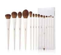 Makeup Brushes 14Pcs Makeup Brush Set Premium Synthetic Powder Foundation Contour Blush Concealer Eye Shadow Blending Liner Make Up Brush Kit Light Gr