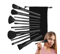 Makeup Brushes Kit - 11pcs Brush Set Make Up,Foundation And Eyeshadow Brush Black Brushes For Teen Girls, Foundation Bùrushes For Powder Contour Blush Fùor Fœoundation, Blush