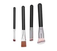 Makeup Brushes Set 4PCS Soft Bristles Foundation Concealer Blush Powder Cosmetic Brushes for Beginners Professionals Home Use ABS Material