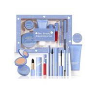 Makeup Gift Set for Women, Makeup Essential Bundle Travel Makeup Kit for Mascara Powder Lipstick Eyeliner Eyebrow Pencil and Face Makeup Set for Teens