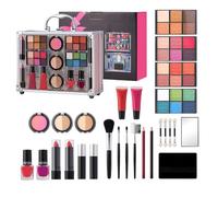 Makeup Kit, Beauty Set, Long Lasting Makeup, Matte Waterproof Cosmetics with Eyeshadow Lipstick Mascara Highlighter, Birthday Gift Make Up Collection, Full Kit for Women Beginners