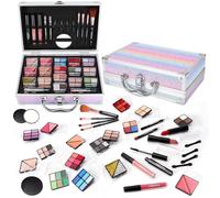 Makeup Kit for Women Girls, Fashionable Make Up Present Set for Beginners Professionals Traveler with Case, Makeup Essential with Eyeshadow Palette, Lip Gloss, Mascara,Foundation Face Primer(Rainbow)
